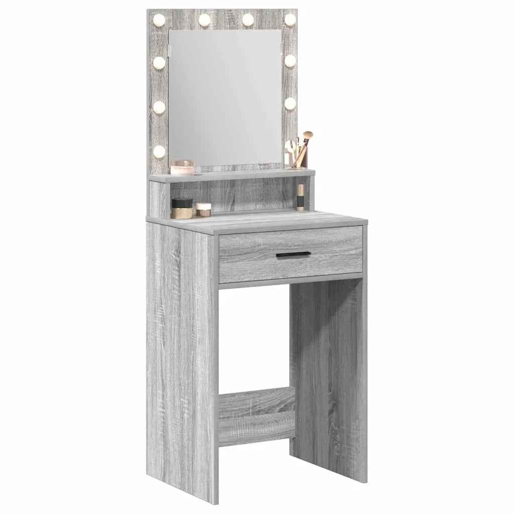 Tavolo da Trucco con cassetto Grigio Sonoma 50 x 41 x 135 cm 865096