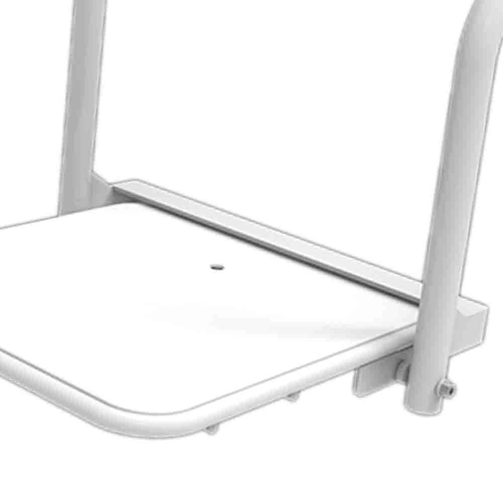 Sedile ribaltabile per doccia con seduta anatomica, inox