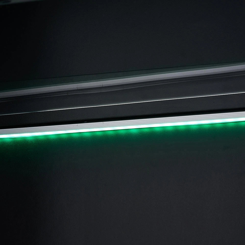 Vetrina collezionismo illuminata LED - Xylo - Porte nere lucide (3 ripiani)