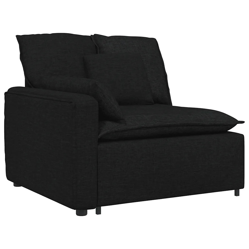 Divano Modulare con Cuscini Nero CFW8417553