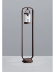 Palo Da Esterno Sambesi Ruggine H100 cm Sensore Crepuscolare IP44 Trio Lighting