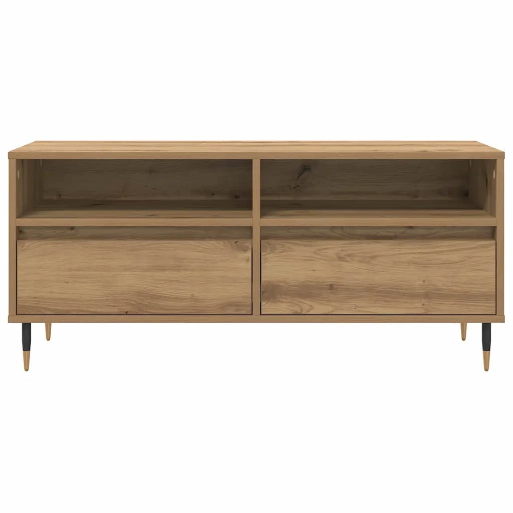 Mobile TV con cassetto Rovere artigianale 100 x 34,5 x 44,5 cm