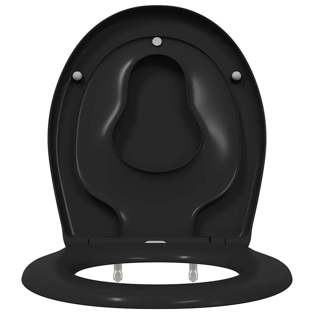 Sedile del WC Nero 47 x 37 x 4 cm Duroplast 42002352