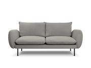Cosmopolitan Design - Divano "Vienna" 2 posti in bouclé grigio 
