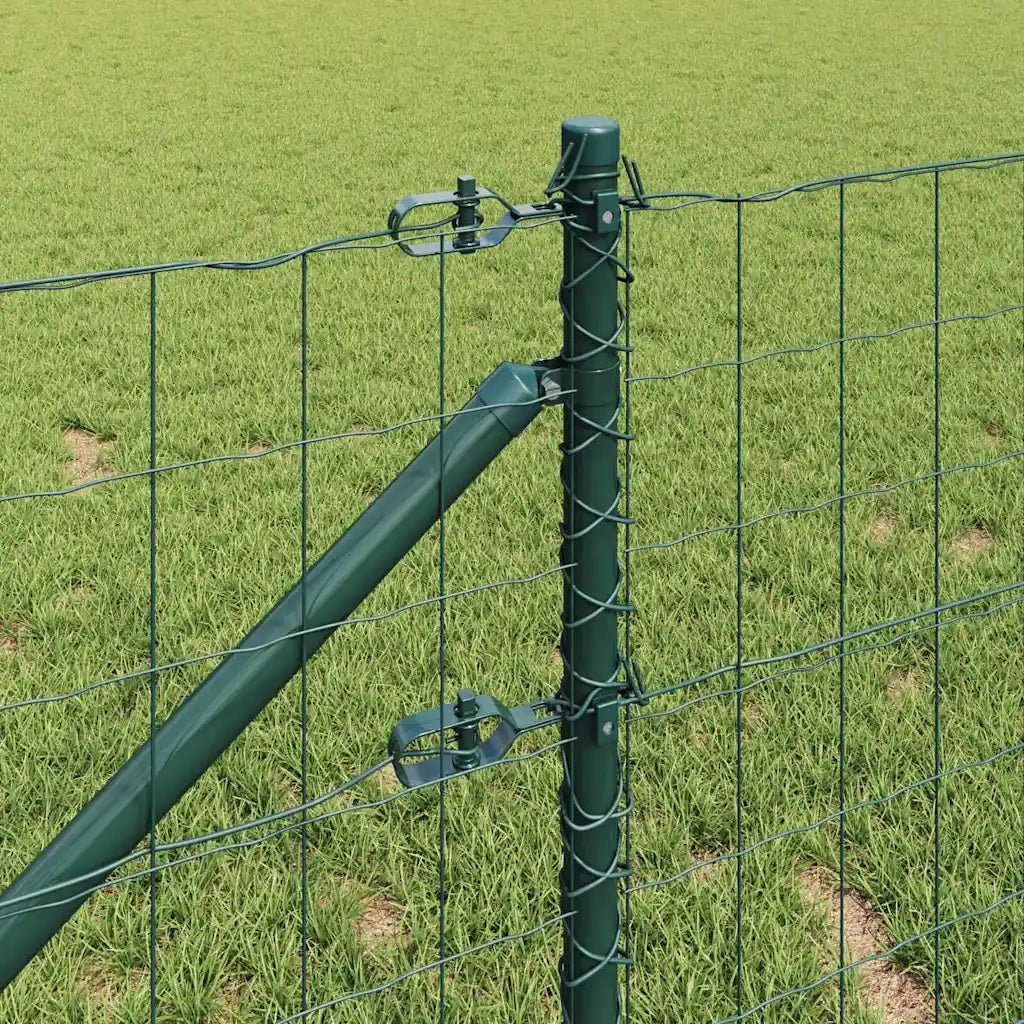 Recinzione con Posto Verde 0,6 x 25 m Acciaio e PVC