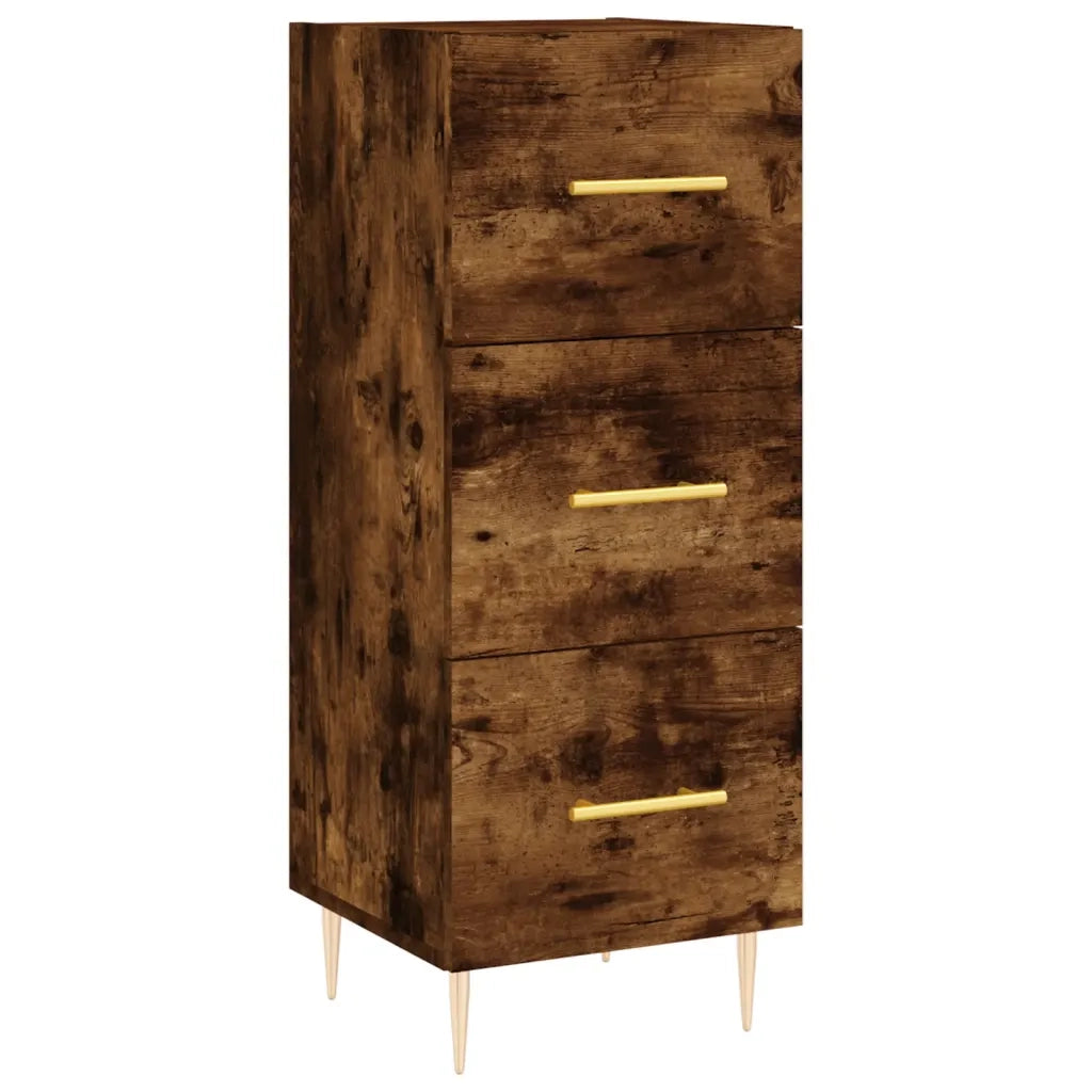 Credenza Rovere Fumo 34,5x34x180 cm in Legno Multistrato 3199230