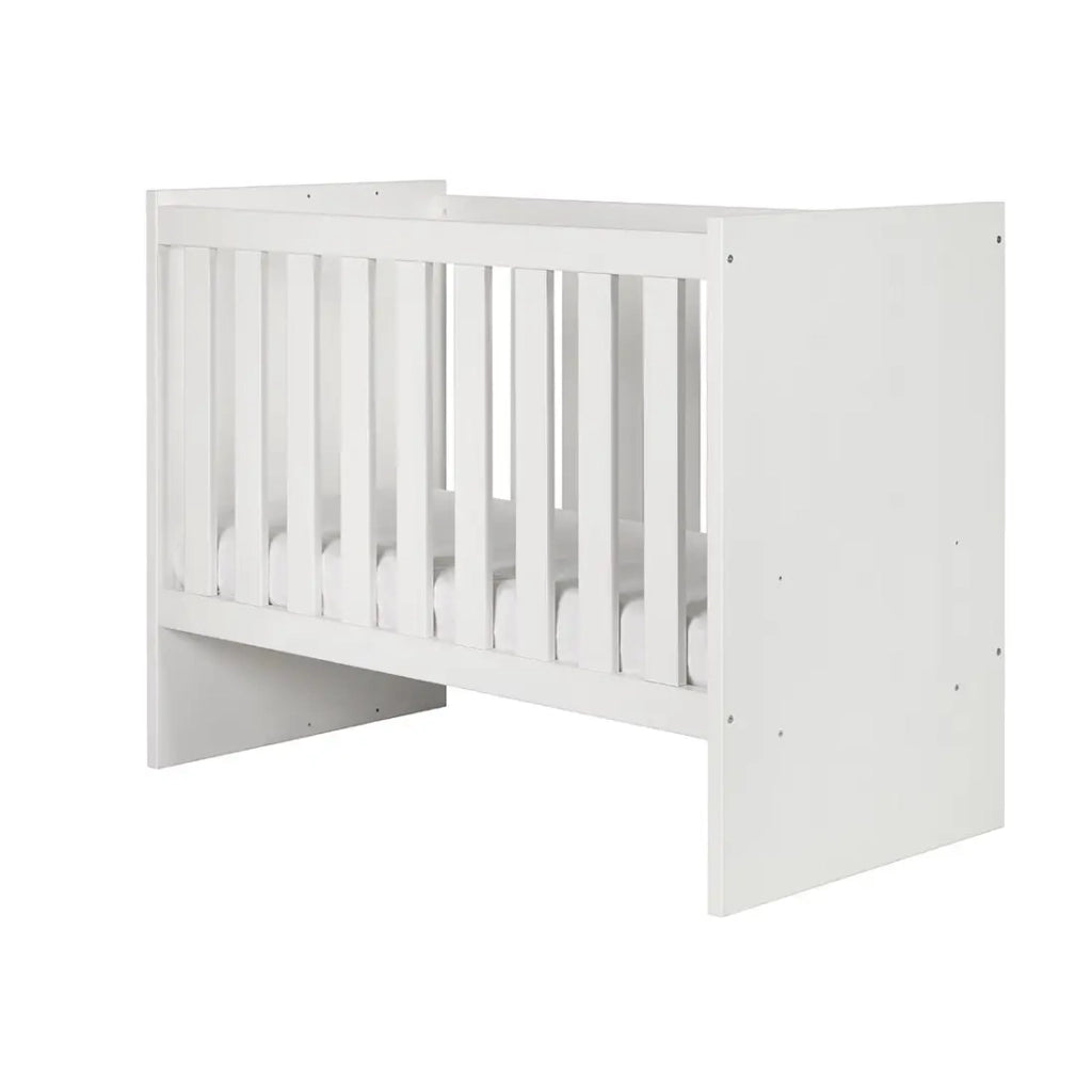 Lettino per neonati robusto 60x120 trasformabile in letto per bambini 90x200 colore bianco collezione DANAÉ.