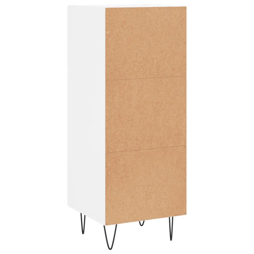 Credenza-Buffet-Armadio da cucina Bianca 34,5x34x90 cm in Legno Multistrato 479392