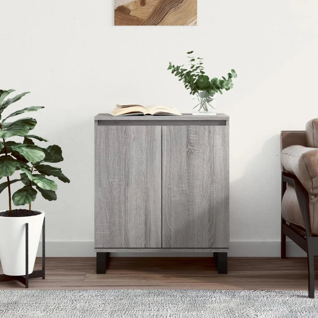 Credenza | Madia | Buffet da pranzo | Armadio da pranzo Grigio Sonoma 60x35x70 cm in Legno Multistrato