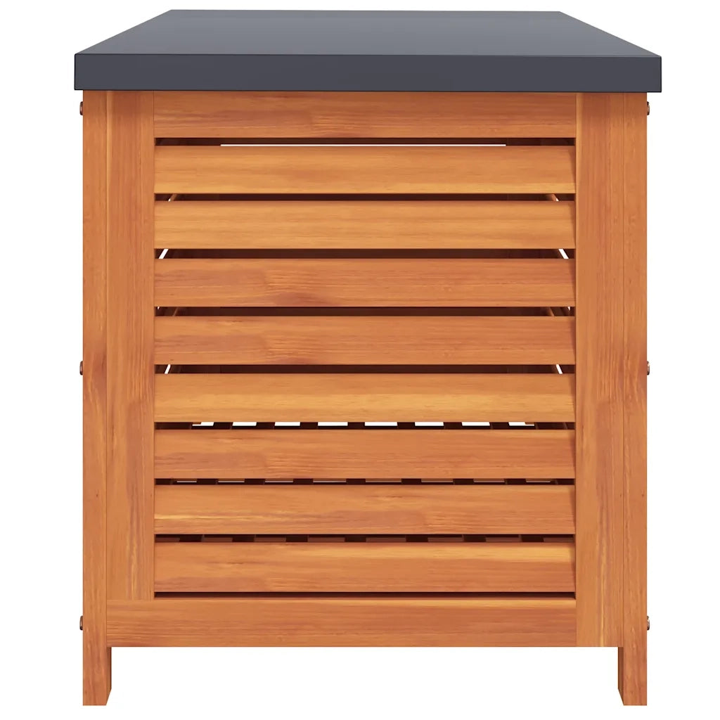 Contenitore da Giardino 90x48x55 cm Legno Massello di Eucalipto 367839