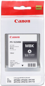 Canon Large Format Canon PFI-102 MBK Cartucce opaco nero