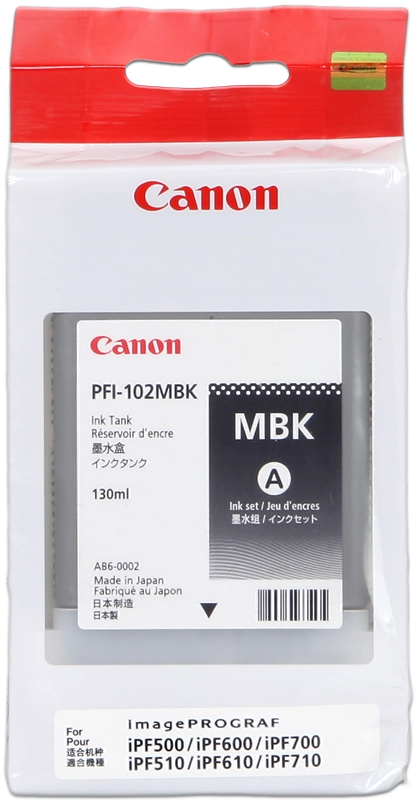 Canon Large Format Canon PFI-102 MBK Cartucce opaco nero