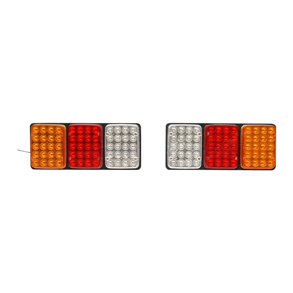 Set di lampade posteriori stop LED con 3 funzioni, 12-24V, 330x140 mm, Breckner Germany