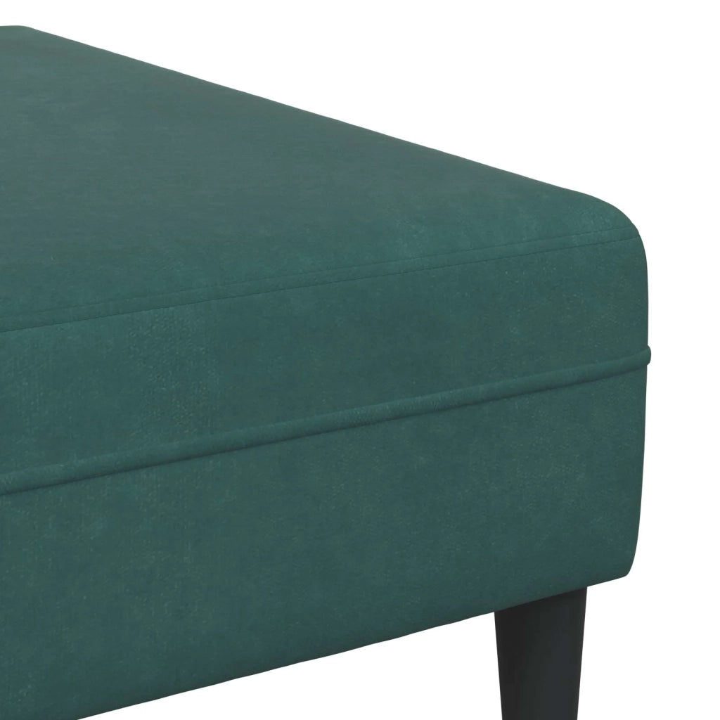 Divano 3 pcs Verde Scuro 250 x 188 x 76 cm Velluto 3335174