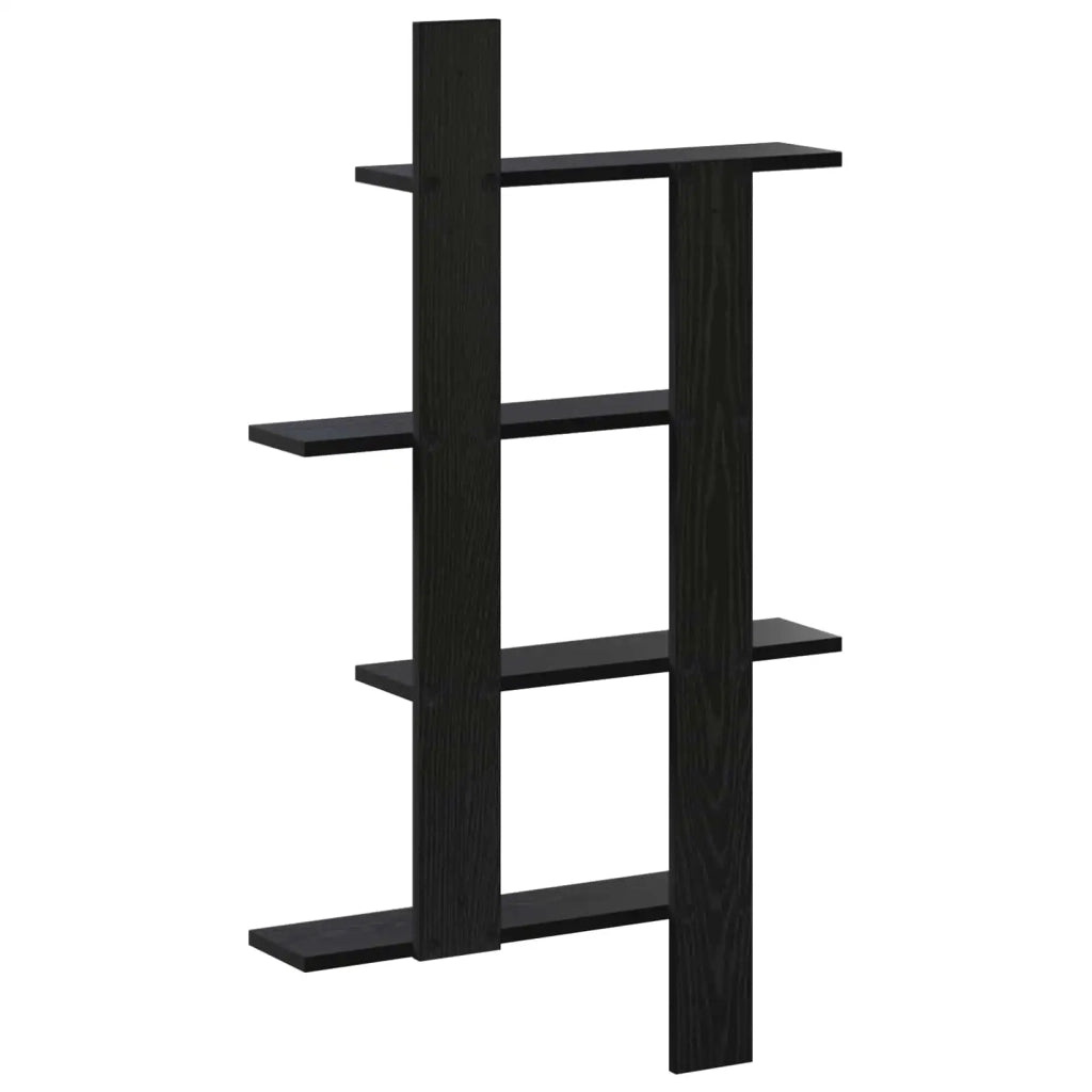 Scaffale da parete Rovere Nero 61 x 13,5 x 105 cm 8020330