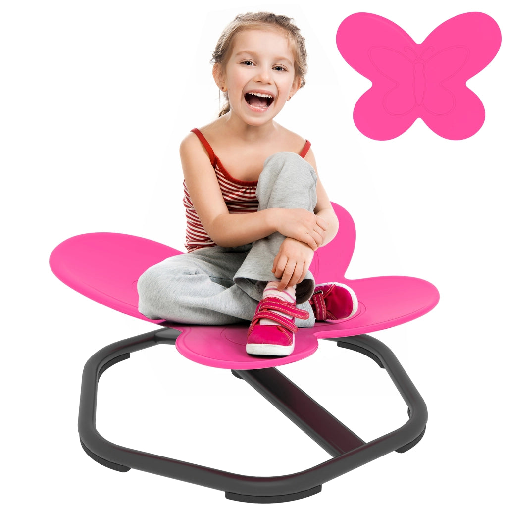 Sedia Girevole per Bambini ¨C zephmum ¨C Forma Farfalla, Rosa