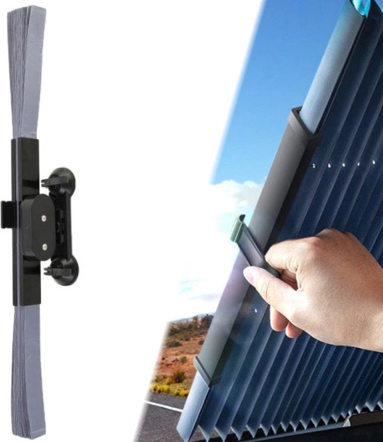 Zonnetenda auto per parabrezza e retrovisore 70cm & 46cm universale - ombreggiatore paraplu accessori - pieghevole