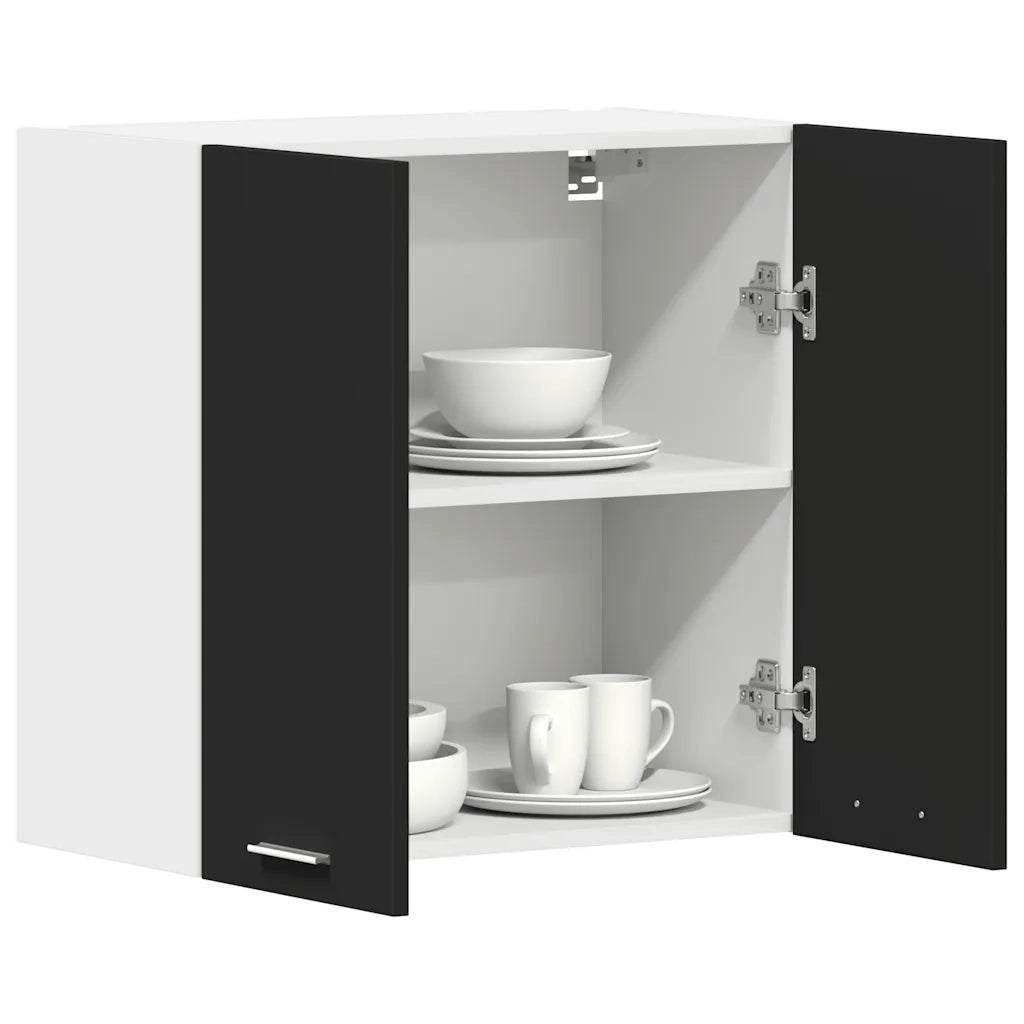 Mobile Pensile “Lyon” Nero 60x31x60 cm in Legno Multistrato 801269