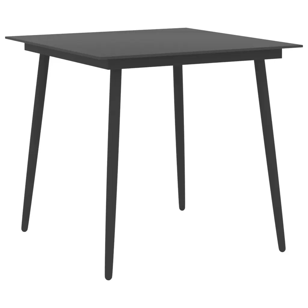 Set da Pranzo da Giardino 5 pz Nero 3060065