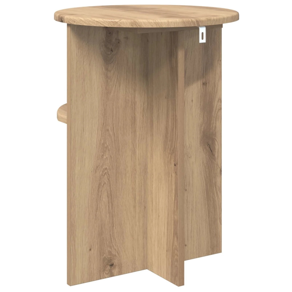 Tavolo laterale Rovere Artigianale Ø 39,5 x 55 cm