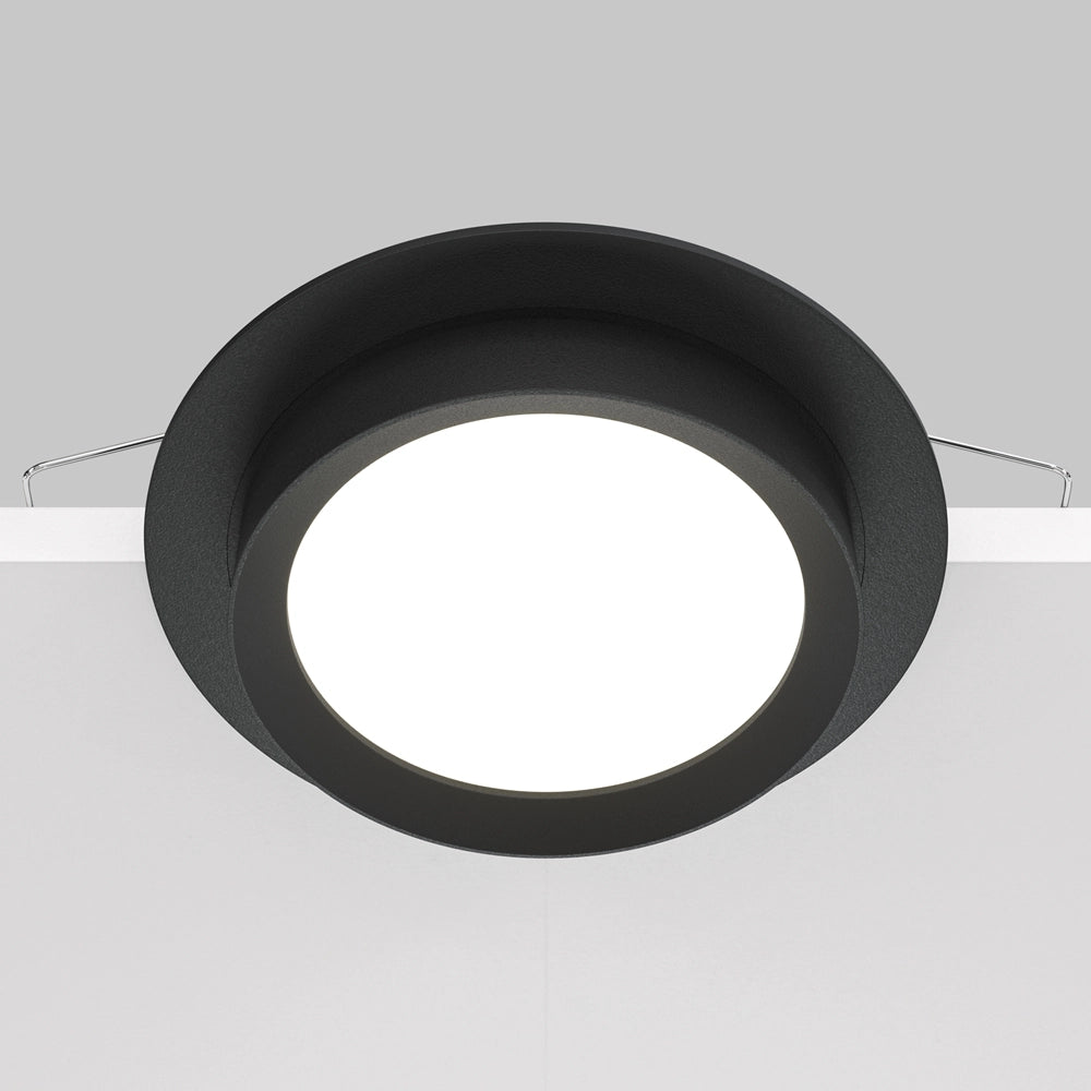 Maytoni Hoop faretto incasso tondo nero GX53 15W IP20