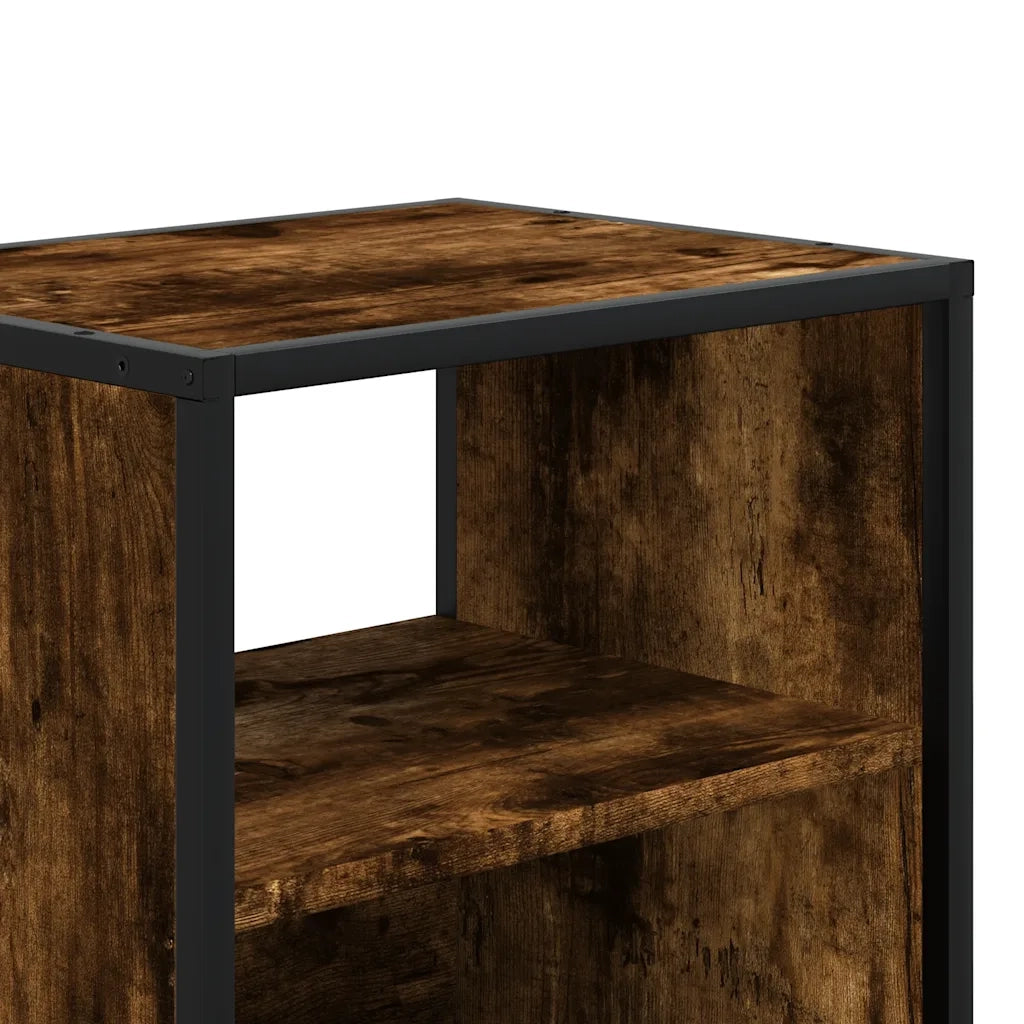 Comodino a Muro-Tavolino da notte sospeso Rovere Fumo 40x31x39,5 cm 304202