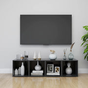 Mobili Porta TV 4 pz Grigi 37x35x37 cm in Legno Multistrato 805506