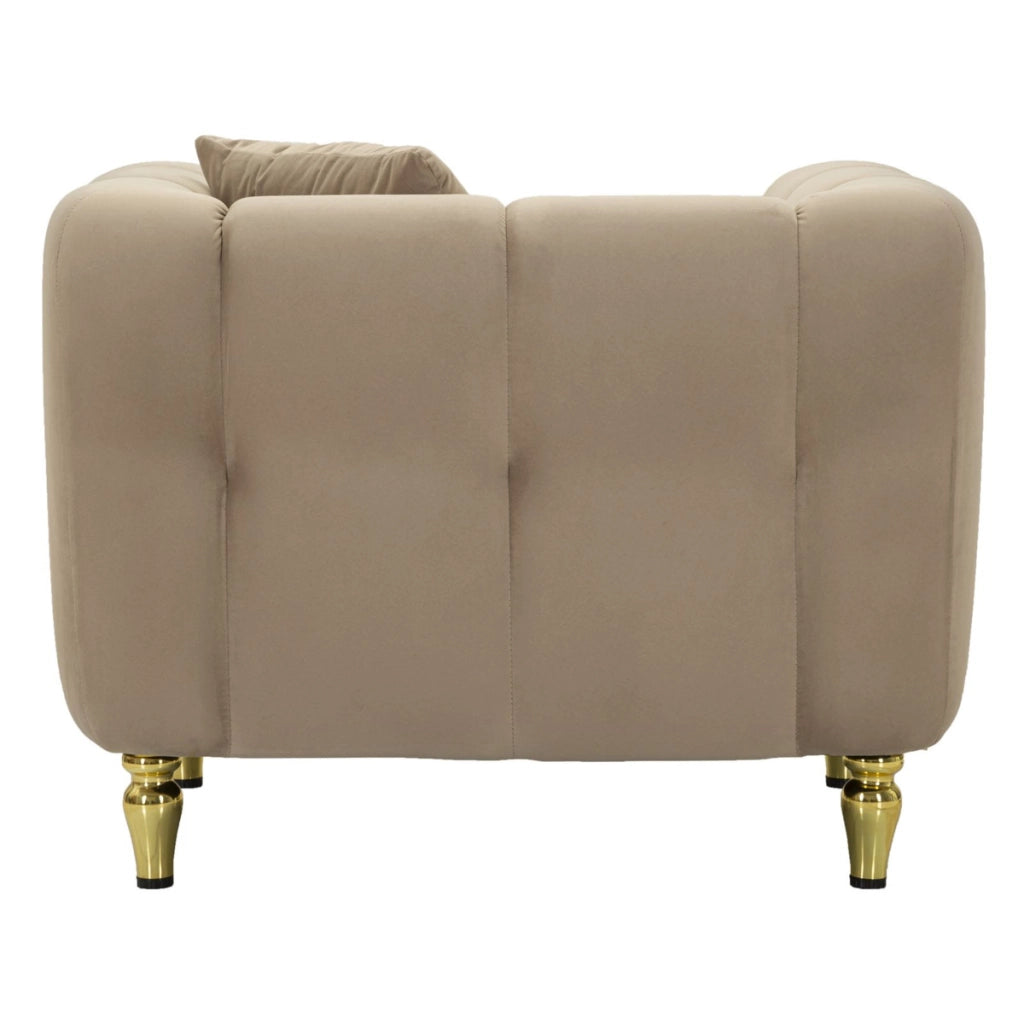 Poltrona VKH323, Marrone, Legno, 81x97x71 cm