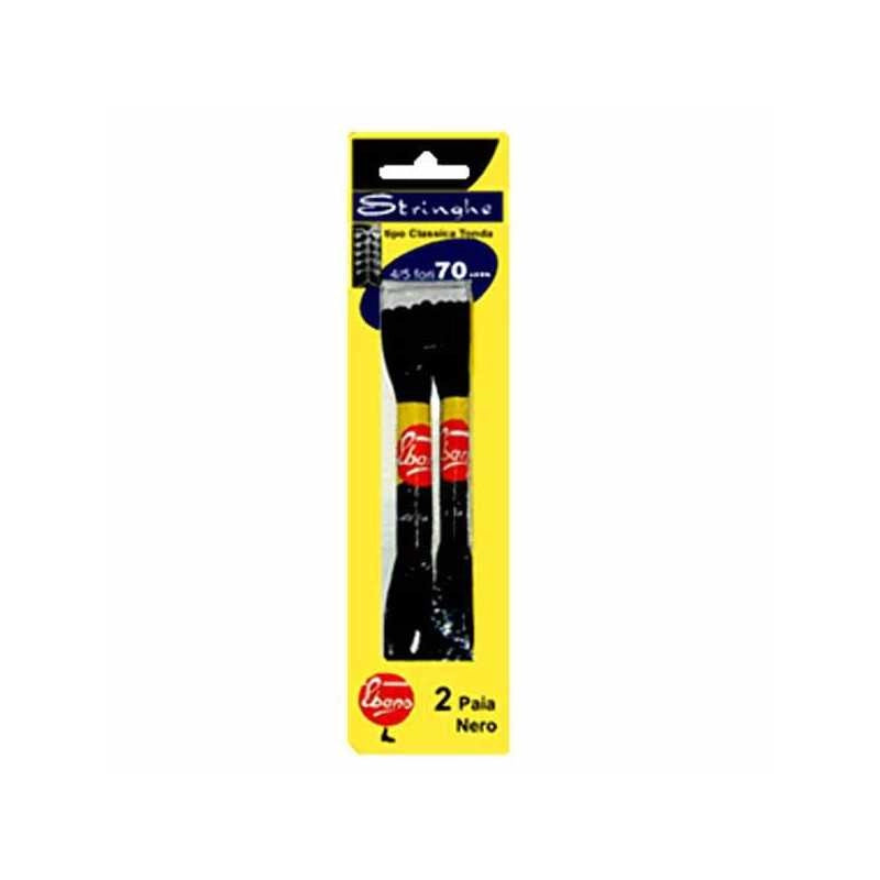 Stringa Sport Piatta Nera P.2 cm 90 Ebano