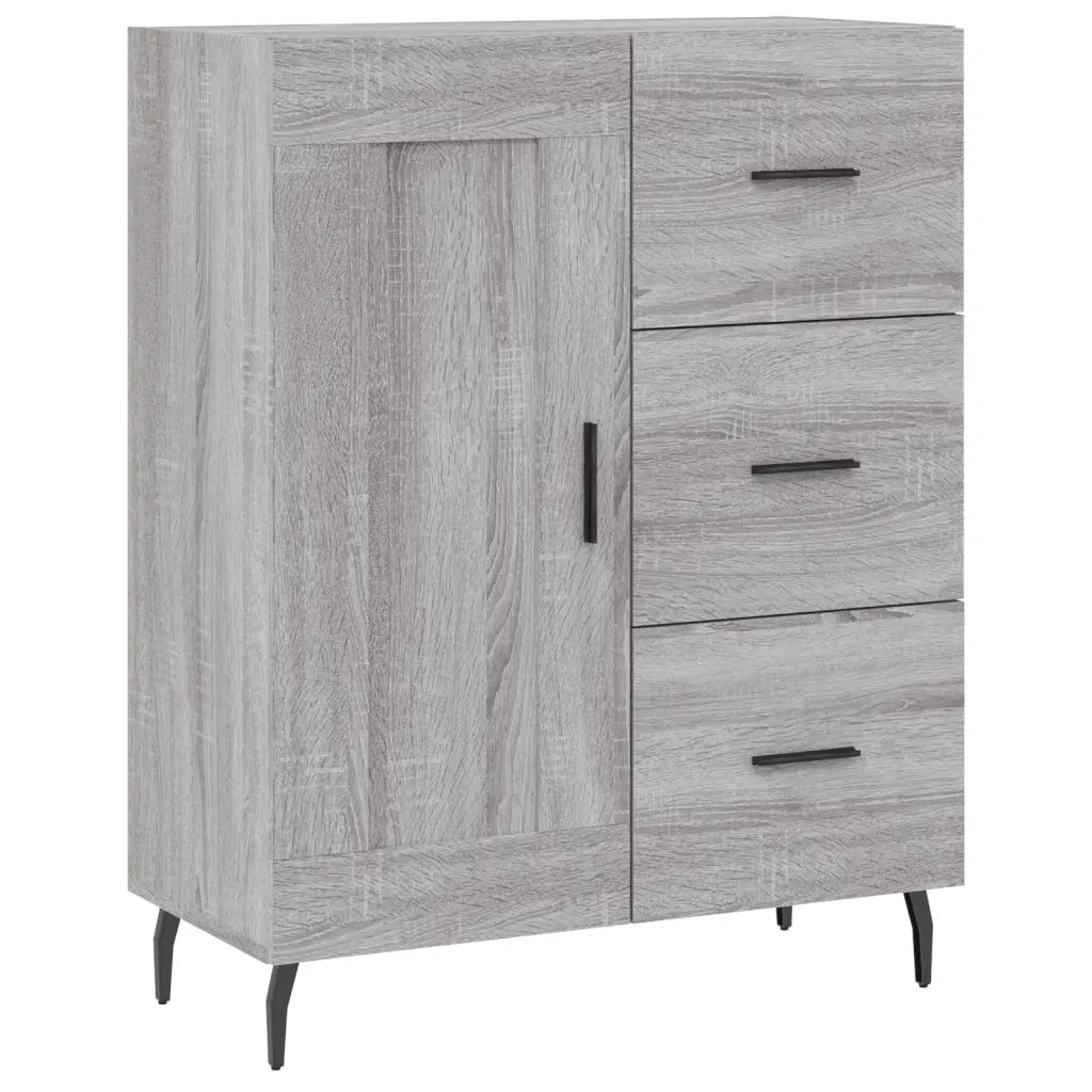 Credenza | Madia | Buffet da pranzo | Armadio da pranzo Grigio Sonoma 69,5x34x180 cm in Legno Multistrato