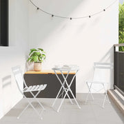 Sedia Pieghevole da Giardino 2 pcs Bianco 42 x 46 x 82cm 42002956