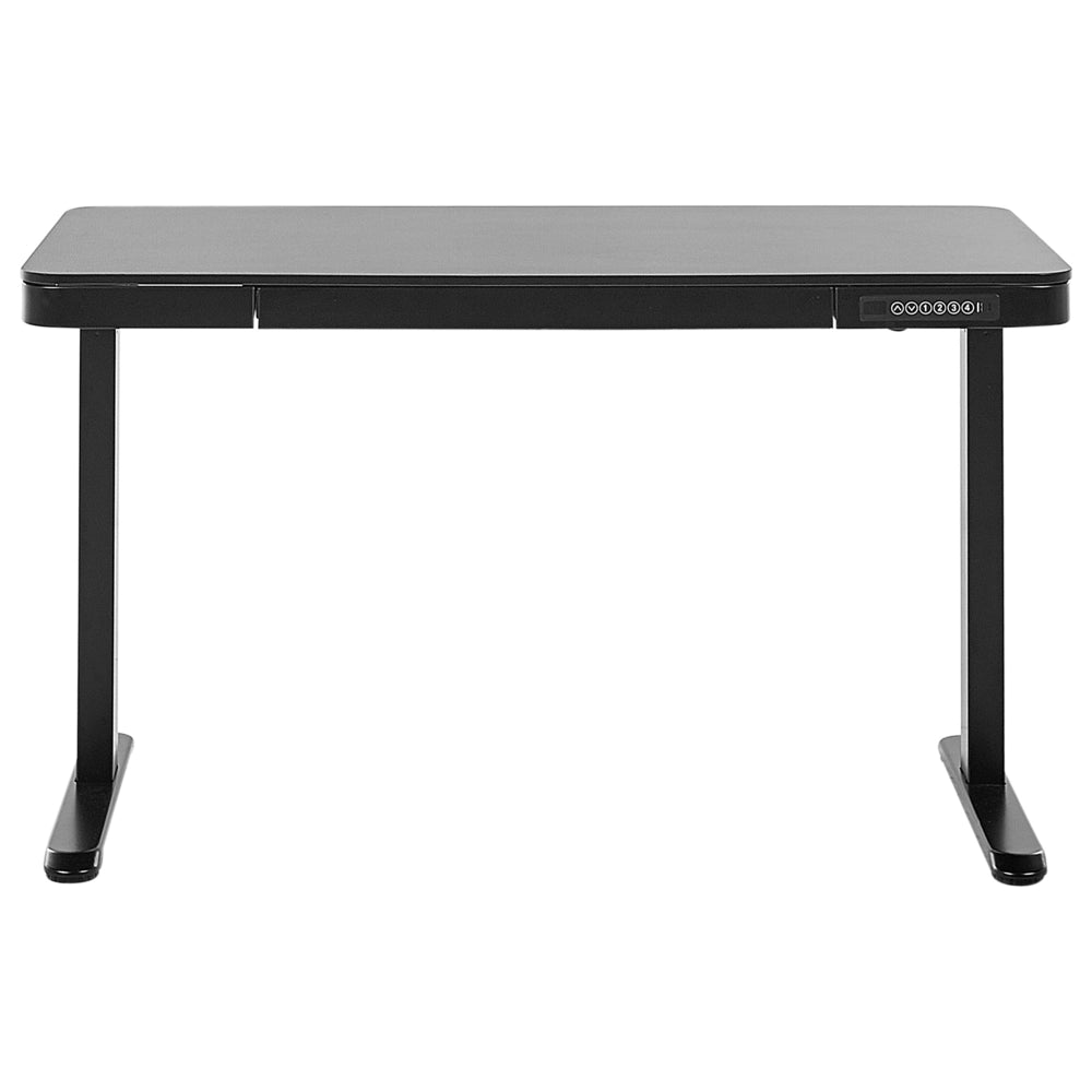 Scrivania elettrica ad altezza regolabile nero 120x60 cm ufficio studio lavoro