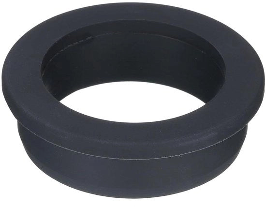 Uitloophouder T-tipo in gomma flessibile nero - diametro 53,6 mm - protezione di sigillaggio - tubi di cavo - diametro interno 42 mm