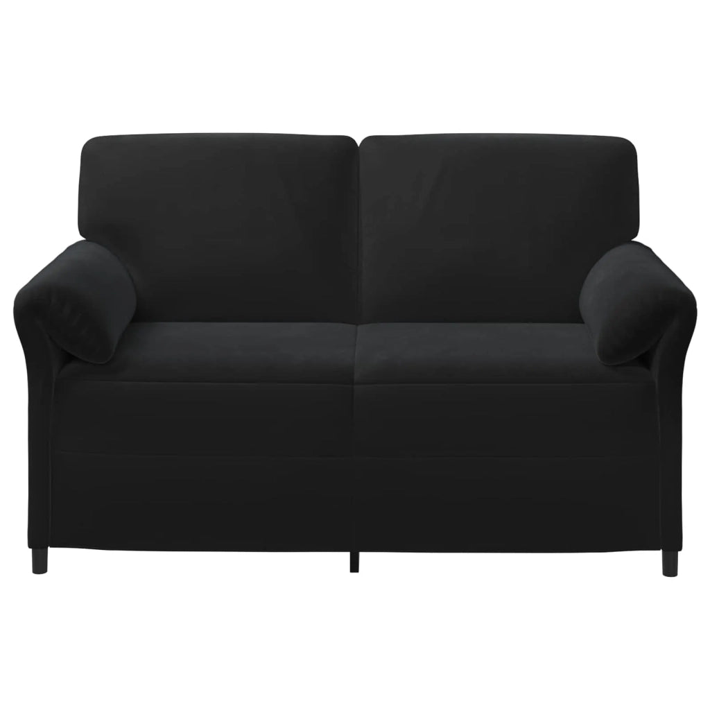 Divano a 2 Posti Nero 158 x 83 x 95 cm Velluto 42033959