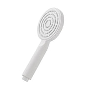Doccetta tonda monogetto da 23,5 cm bianco opaco in ABS anticalcare Hidra