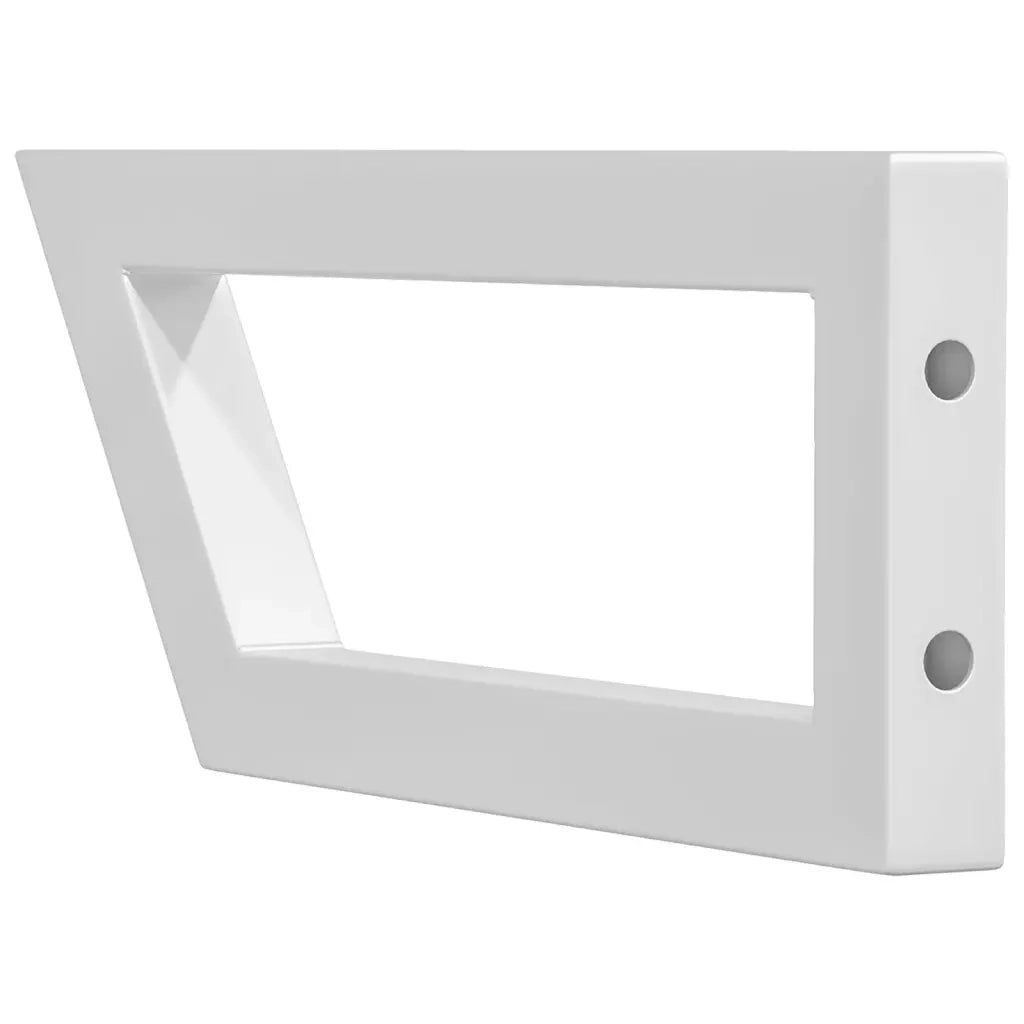 Reggimensole per Lavabo 2 pz Bianche Trapezio in Acciaio CFW7489835