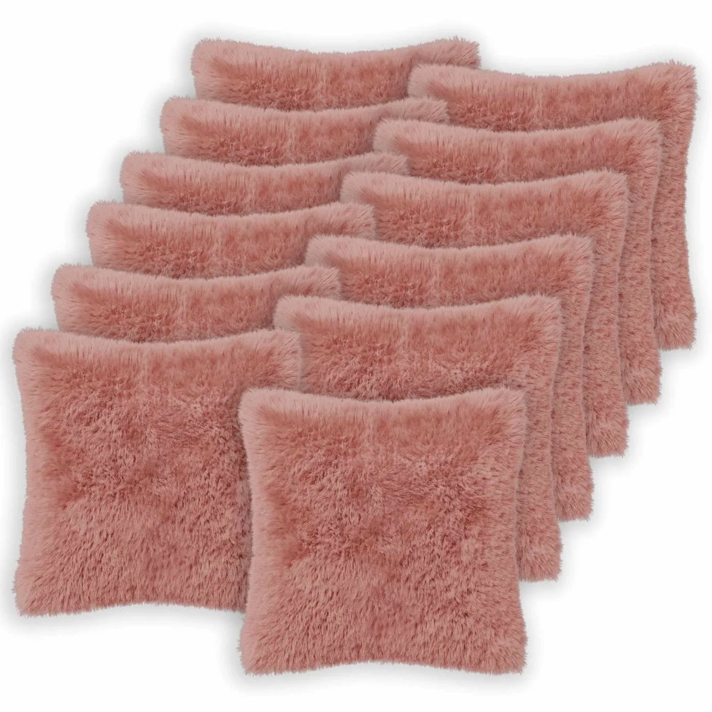 Federa 12 pcs HEERLEN Rosa 45 x 45 cm Fleece PV 910611