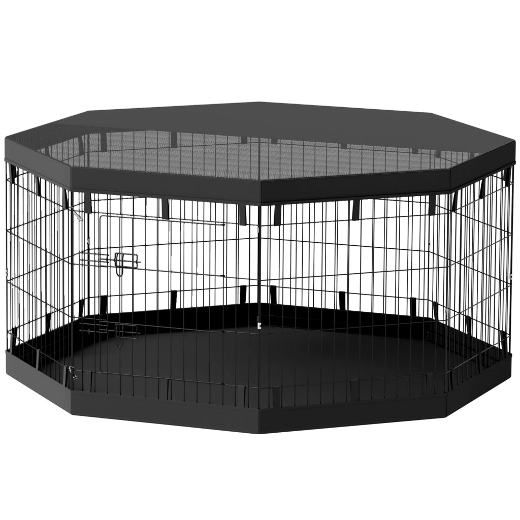 Recinto per cuccioli 76cm ¨C Xylo ¨C 8 pannelli, 2,5m2, con telo base e copertura
