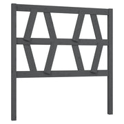 Testiera | Testata per Letto Grigia 106x4x100cm in Legno Massello di Pino