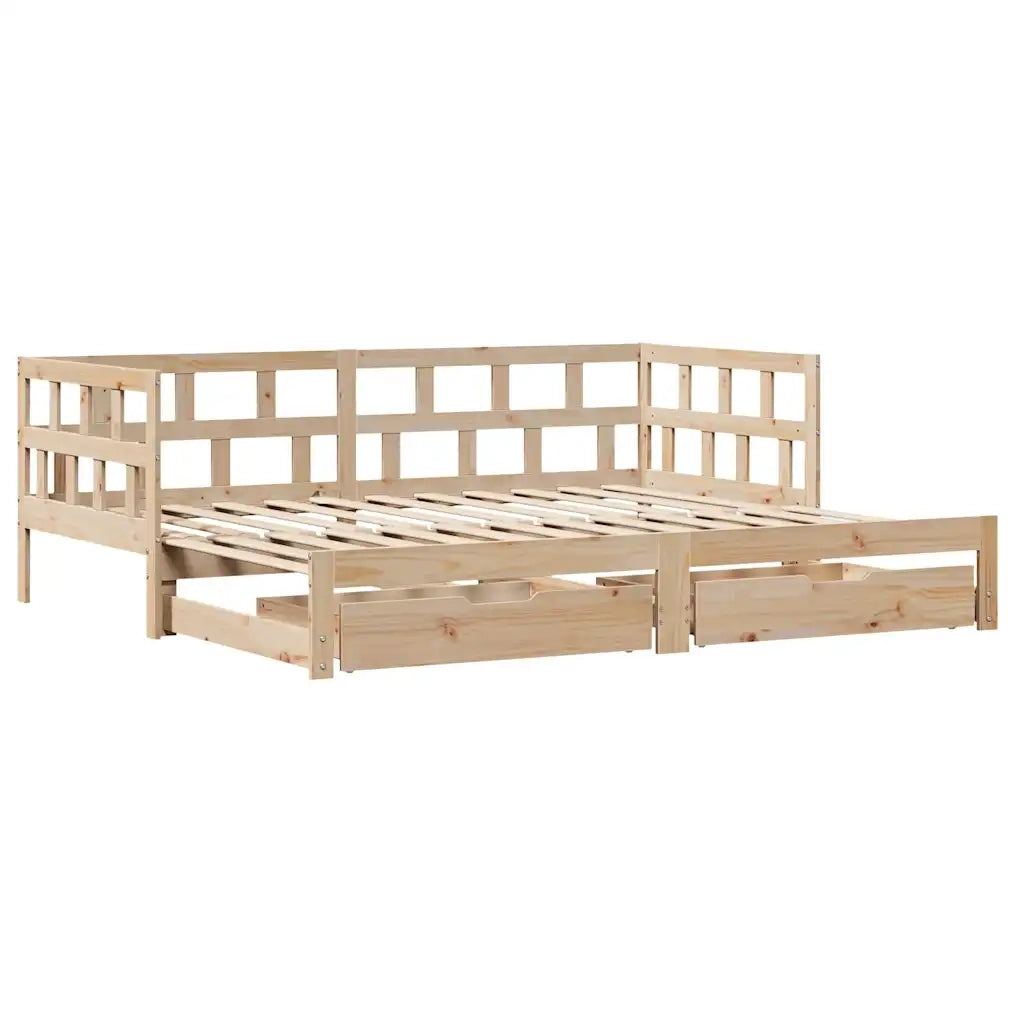 Divano letto | Sof¨¤ letto | Letto singolo Estraibile con Cassetti senza Materasso 80x200 cm