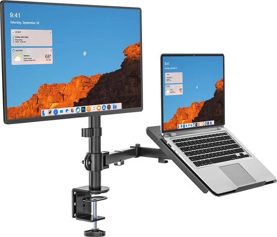 Sostegno per computer e tablet regolabile con slot extra - Ergonomico e multifunzionale