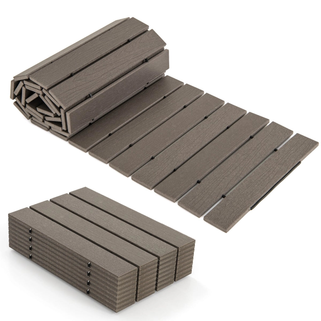 Passerella dritta da esterno con connessione a filo metallico, Passerella decorativa resistente alle intemperie per matrimonio festa Grigia