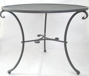 TAVOLO TAVOLINO IN FERRO BATTUTO D.CM.70 H.77 TAVOLI ARREDO GIARDINO ESTERNO