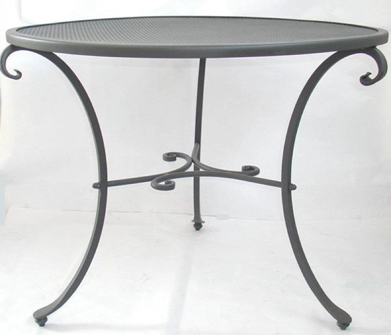 TAVOLO TAVOLINO IN FERRO BATTUTO D.CM.70 H.77 TAVOLI ARREDO GIARDINO ESTERNO