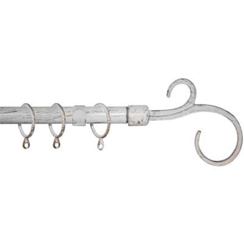 SCORRITENDA A STRAPPO 'ONDA' 120/210 cm - Bianco/Oro