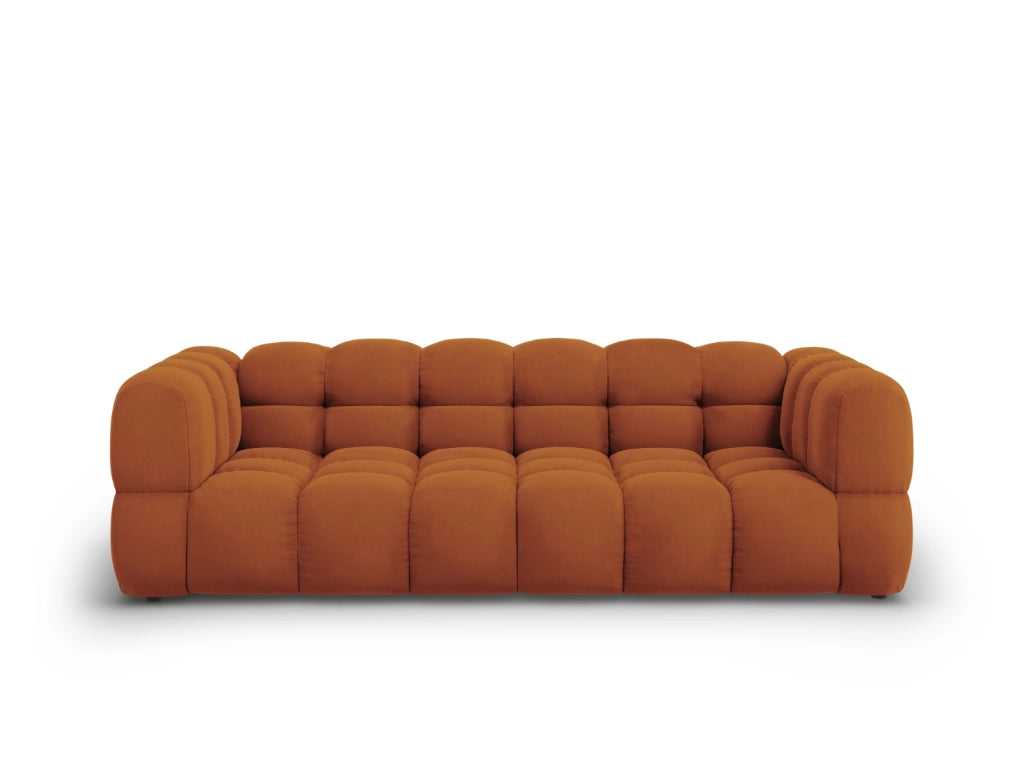 Cosmopolitan Design - Divano modulare "Sky" 4 posti in velluto terracotta 