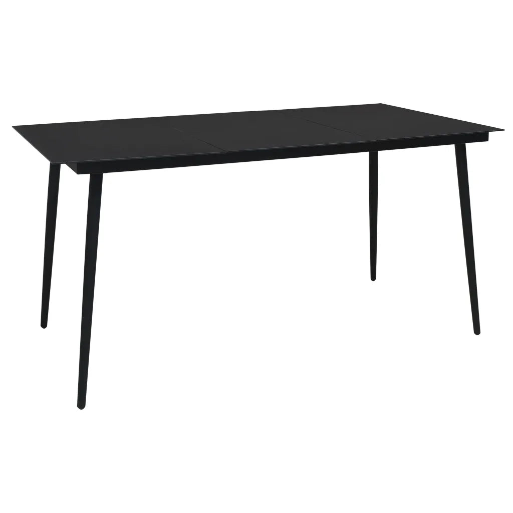 Set da Pranzo da Giardino 9 pz in Polyrattan e Vetro cod mxl 34646