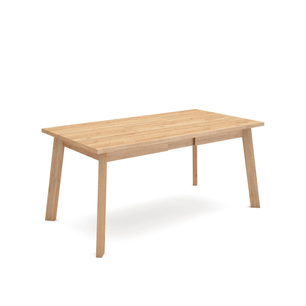 Tavolo da Pranzo, 168x90x74cm, Per 8 persone, Gambe in legno, colore Rovere RF2899