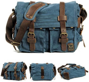 Borsa a Mano in Canapa, Borsa da Spalla in Pelle Vera, Grande Borsa da Spalla con Portafoglio e Tasca per Laptop
