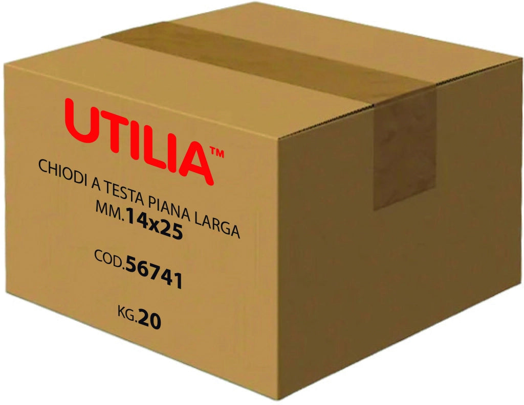 Utilia CHIODO A TESTA PIANA LARGA mis. 14x20 mm. 5.00 kg